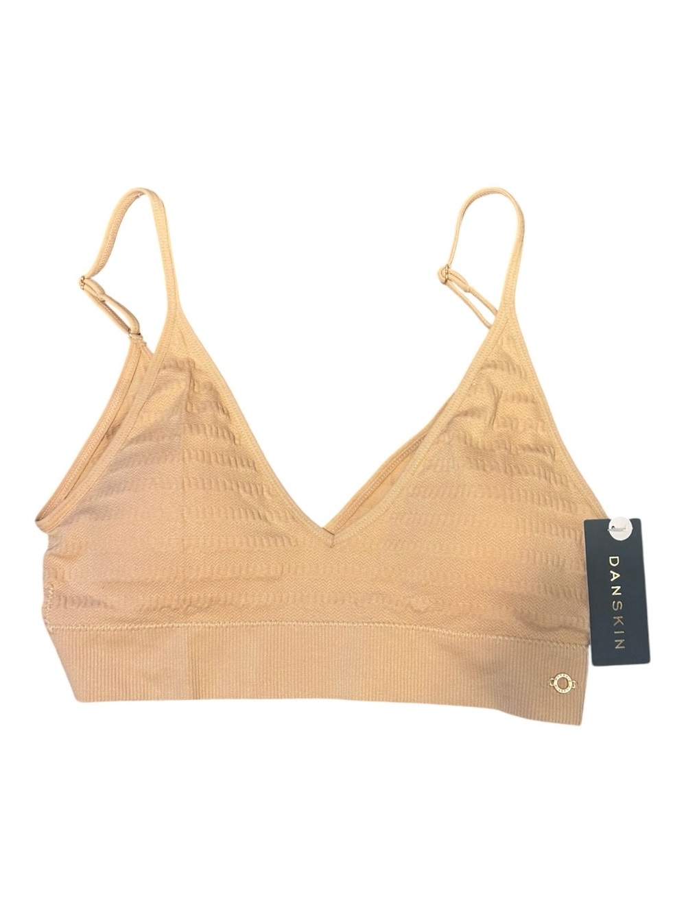 Danskin Women's Seamless Peach color  Bralette Size L NWT